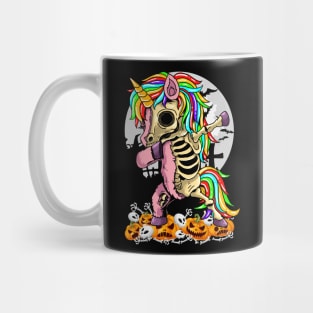 Unicorn Zombie Skeleton Dabbing Pumpkin Halloween Moon Girls Women Mug